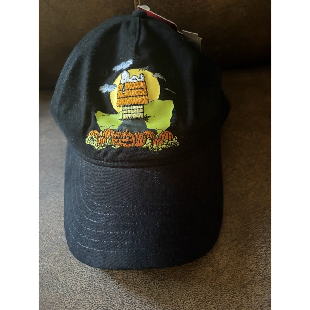 Peanuts Halloween Baseball Cap Adjustable Trucker Snoopy Pumpkin